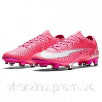 РАЗМЕРЫ В НАЛИЧИИ: [ 47 | 47,5 ] Бутсы Nike VAPOR 13 ELITE KM FG розовые DB5603-. . фото 4