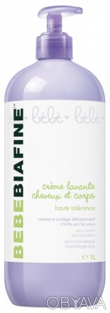 Крем-гель для мытья волос и тела БебеБиафаин BebeBiafine Creme Lavante Cheveux e. . фото 1