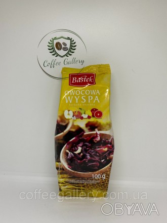 Чай Bastek Owocowa Wyspa - фруктовий чай з шматочками фруктів і суцвіттями. 
 
Я. . фото 1