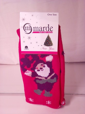 Носки Новогодние MARDE с рисунком Деда Мороза.
Производства Турция. Состав : 80%. . фото 5