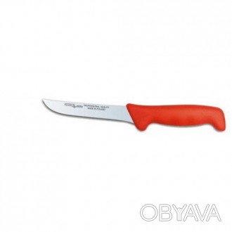 Нож разделочный Polkars №31 140мм с красной ручкой. Смотрите этот товар на нашем. . фото 1