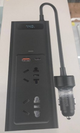 преобразователь напряжения АЗУ авто зарядное Инвертор Baseus In-car Inverter USB. . фото 8