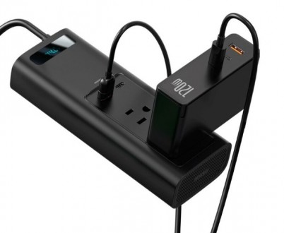 преобразователь напряжения АЗУ авто зарядное Инвертор Baseus In-car Inverter USB. . фото 10
