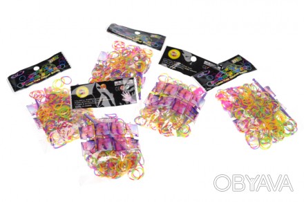 
Дитячі гумки для плетіння мікс кольорів 100 шт. Детальніше тут: https://babytoy. . фото 1