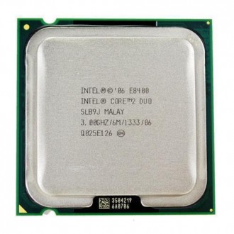 Процессор Intel Core 2 Duo E8400, 2 ядра 3ГГц, LGA 775. Бровары. фото 1 Процессор Intel Core 2 Duo E8400, 2 ядра 3ГГц, LGA 775. Бровары. фото 1