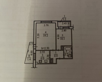 2к квартира на Янгеля , общая площадь 45 кв м. 1 этаж 16 этажного дома , комнаты. Титова. фото 5
