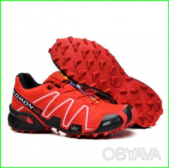 Кроссовки в стиле Salomon Speedcross 3, сочетают в себе оригинальный дизайн и об. . фото 1