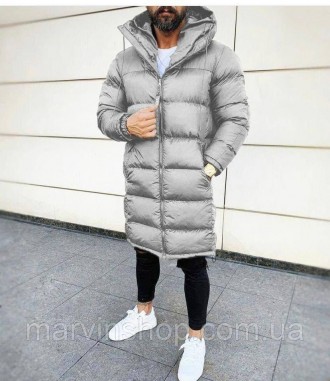 
Куртка пуховик мужская зимняя стеганная серая с капюшоном "air over grey"
Холод. . фото 2