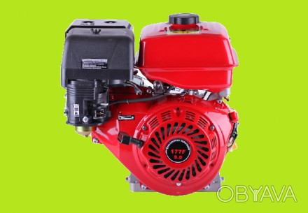 Двигатель Тата 177F (под шпонку 25 мм) – бензиновый двигатель мощностью 9 л.с. п. . фото 1