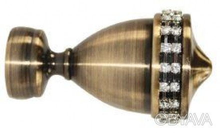 Декоративный наконечник на кованный, металлический карниз Этерния, диаметр 25 мм. . фото 1