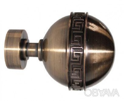 Декоративный наконечник на кованный, металлический карниз Таврика, диаметр 25 мм. . фото 1