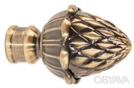 Декоративный наконечник на кованный, металлический карниз Шишка, диаметр 25 мм.
. . фото 1