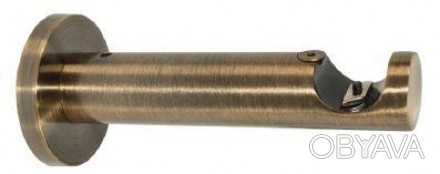 Кронштейн цилиндрический для карниза металлического диаметром 25 мм, однорядный,. . фото 1