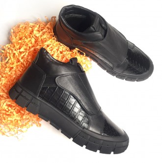 Стильные и удобные зимние ботинки, изготовлены только из натуральных материалов.. . фото 2