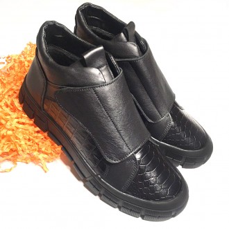 Стильные и удобные зимние ботинки, изготовлены только из натуральных материалов.. . фото 7