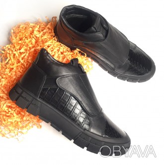 Стильные и удобные зимние ботинки, изготовлены только из натуральных материалов.. . фото 1