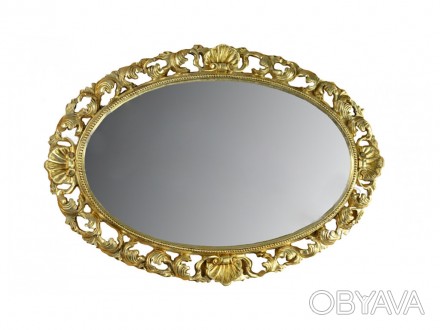 Зеркало Адажио золото - резная рама зеркал выполнена из высококачественных, экол. . фото 1