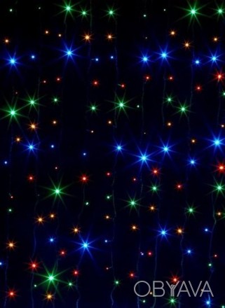 Светодиодная гирлянда Штора RGB - это уникальный способ декоративно-светового оф. . фото 1