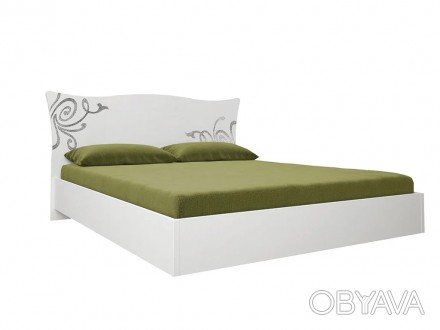 Ліжко Bogema без каркасу
Звивистий орнамент у кольорі металік на чорному глянці . . фото 1