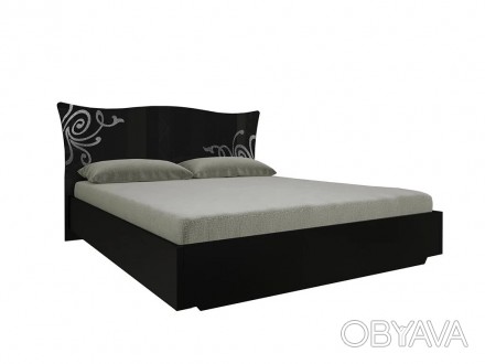 
Кровать Bogema без каркаса
Извилистый орнамент в цвете металлик на черном глянц. . фото 1