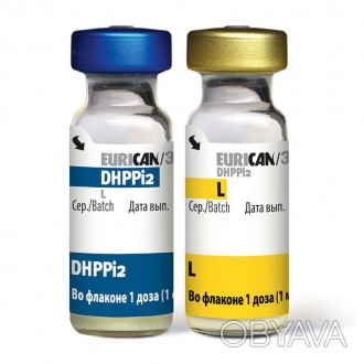 
СОСТАВ И ФОРМА ВЫПУСКА
Вакцина «Эурикан DHPPI2-L» состоит из двух компонентов:
. . фото 1