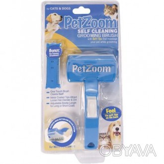 Щетка для животных самоочищающаяся Pet Zoom self cleaning grooming brush
Теперь,. . фото 1