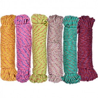 Веревка бытовая плетеная используется для сушки белья, ручной и машинной упаковк. . фото 2