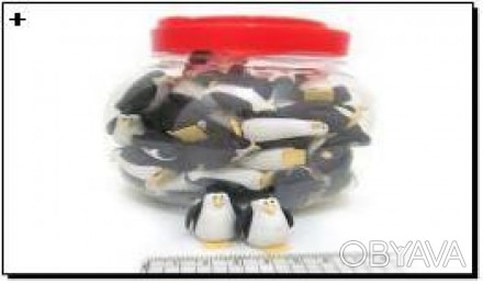  Товар на сайті >>>Ластик "Пінгвін" в банку 35мм 90шт/з етикеткою Оптова Торгова. . фото 1