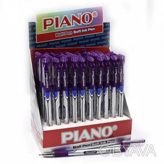  Товар на сайте >>>Ручка масляная "Piano" "Classic " фиолет, грип, 50шт/этик. Оп. . фото 1