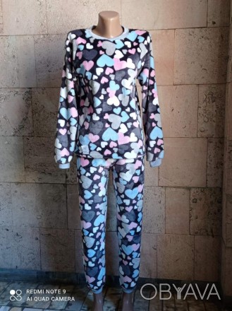 Махровая пижама 
на манжетах, без карманов 
40 - 350 грн
42 - 360 грн
44 - 370 г. . фото 1