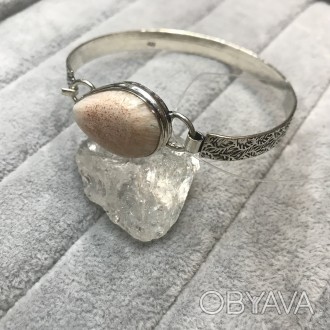 Предлагаем Вам купить неповторимый браслет с натуральным камнем сколецит в сереб. . фото 1