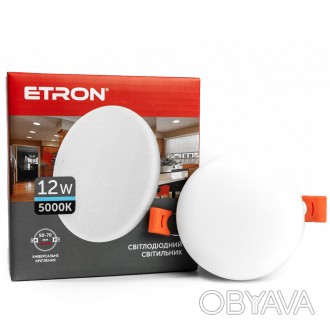 
Светильник ETRON 1-EDP-605 12W 5000К ІР20 круг Продажа оптом и в розницу. Доста. . фото 1