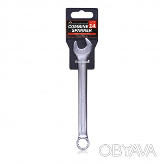 
	Комбинированный ключ Vulkan на 14 мм представляет собой гаечный ключ рожково-н. . фото 1