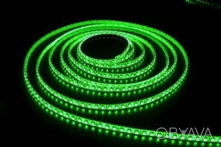 економна зелена стрічка LED 3528-60 IP20. . фото 1