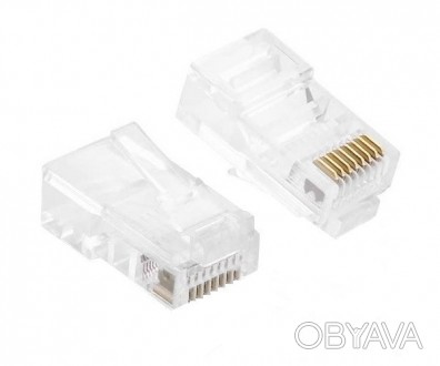 Конектор RJ45 8P8C, 100шт-1уп. . фото 1