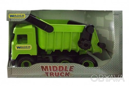 Самосвал "Middle truck". Подвижные элементы придают этой яркой и привлекательной. . фото 1