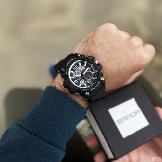 Sanda 759Мужские часы в модели 759 с комбинированным типом циферблата. Функциона. . фото 6