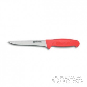 Нож обвалочный L17cm Fischer 15 красная ручка