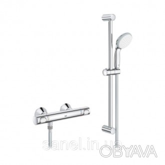 Термостатический смеситель для душа Grohe Precision Flow 34841000 изготовлен из . . фото 1