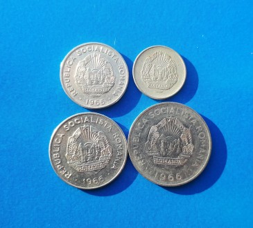 Румыния. Подборка монет 1966 года: 5, 15, 25 бани, 1 лей. Состояние!

В лоте 4. . фото 2