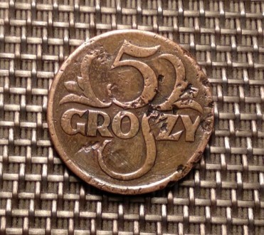Польща. 5 грошей 1928 г.. . фото 3