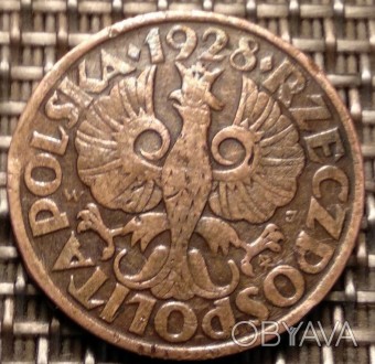 Польща. 5 грошей 1928 г.. . фото 1