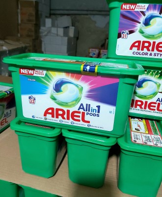Капсули для прання Ariel Аріель Pods All in 1
Неймовірна сила в одній маленькій. . фото 5