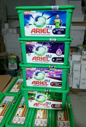 Капсули для прання Ariel Аріель Pods All in 1
Неймовірна сила в одній маленькій. . фото 2