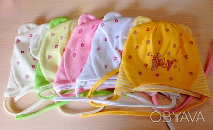 Миленькие двойные трикотажные шапочки "Baby" созданы с любовью для самых маленьк. . фото 1