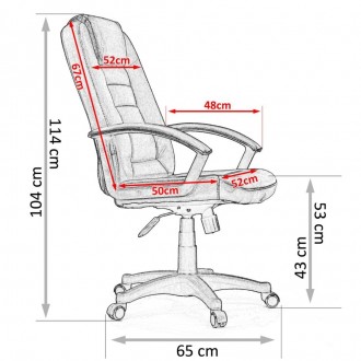 NORDHOLD 7410 - это кожаное вращающееся кресло, сочетающее классическую форму с . . фото 5