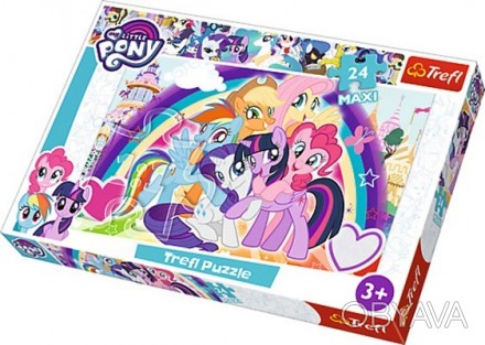 Пазли Щасливі Поні Hasbro My Little Pony від польського виробника Trefl Яскраві . . фото 1