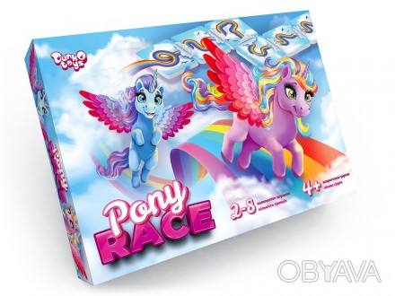 Гра настільна Pony Race від виробника Danko Toys Pony Race – захоплююча гр. . фото 1