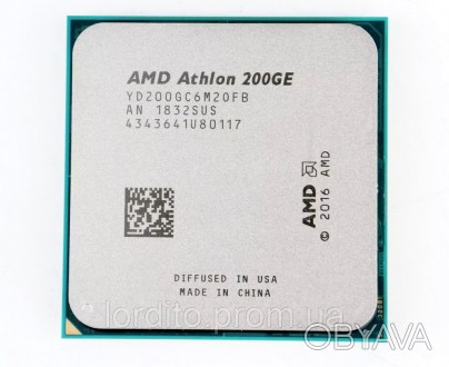 Процессор AMD Athlon 200GE Raven Ridge (с графикой Radeon Vega 3) 2x3.2GHz/4Mb/3. . фото 1