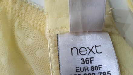 Привлекательный бюстгальтер жёлтого цвета британского бренда Next , UK 36 F, ЕUR. . фото 5